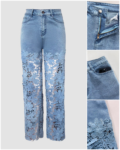 LaceForm™ - Wide Leg Denim