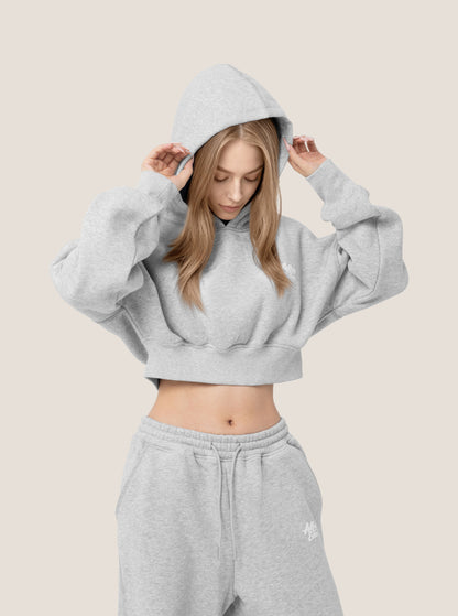 FleeceFlex™ Cropped Hoodie Set