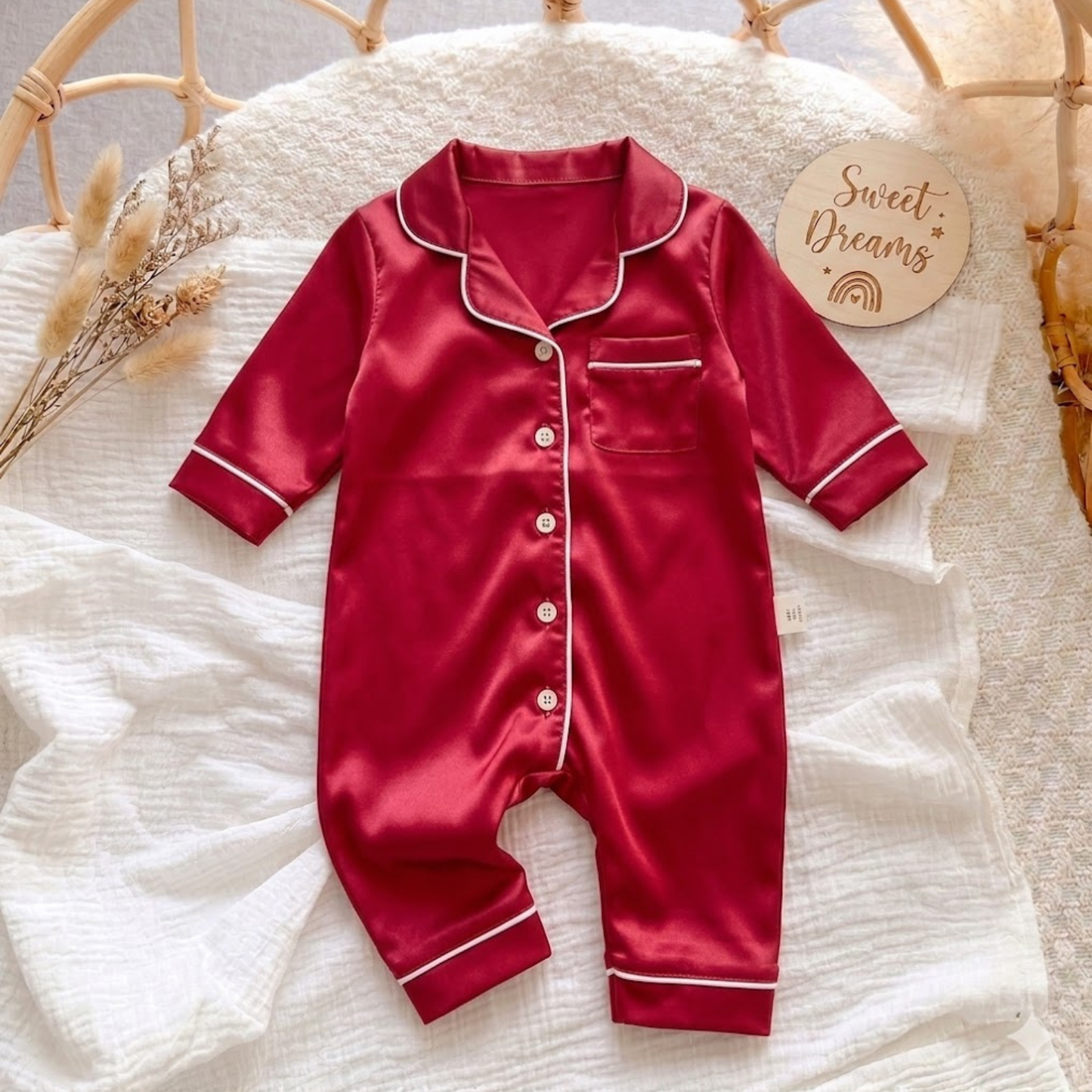 LullaLuxe™ - Baby Satin Pajamas