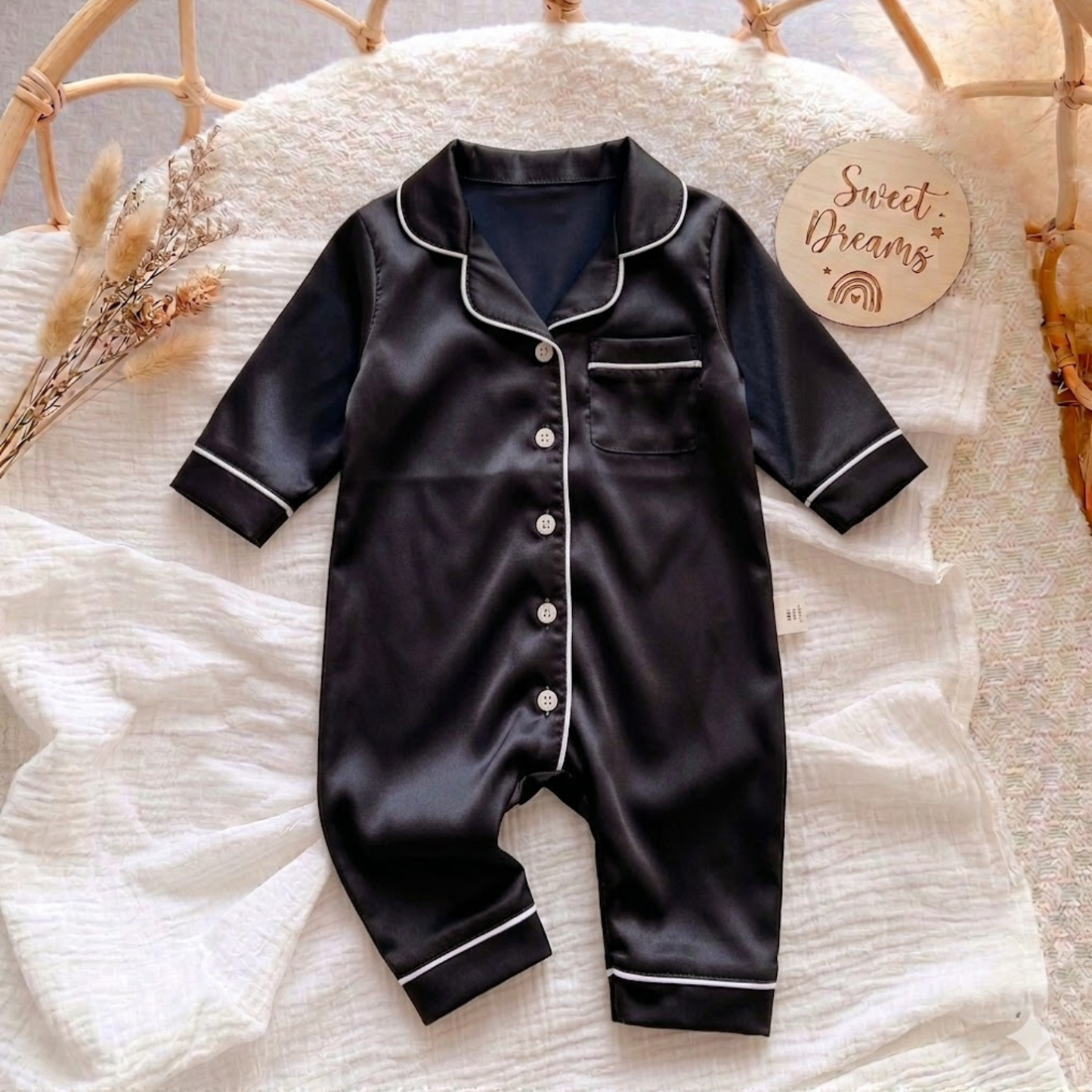 LullaLuxe™ - Baby Satin Pajamas