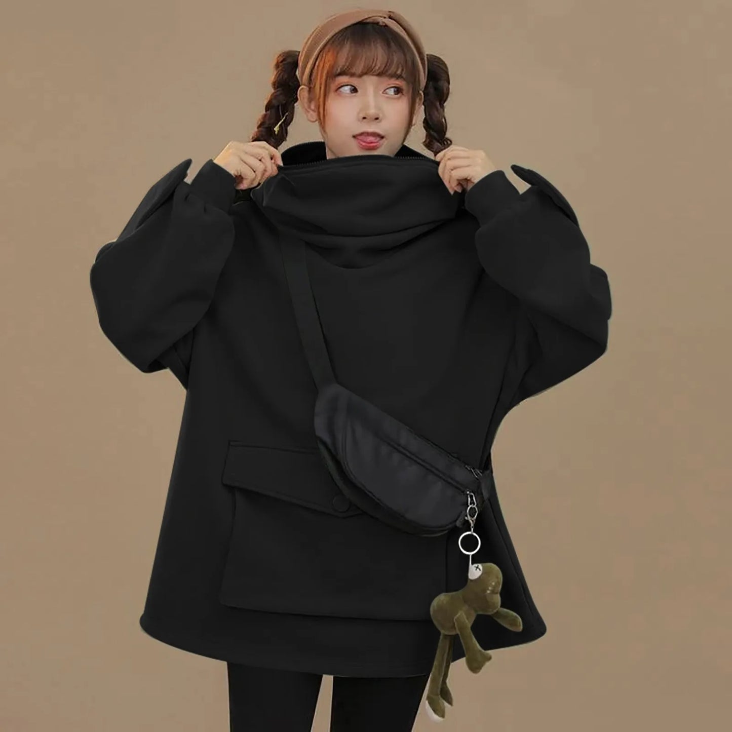 CubiZip™ - Bear Pocket Hoodie