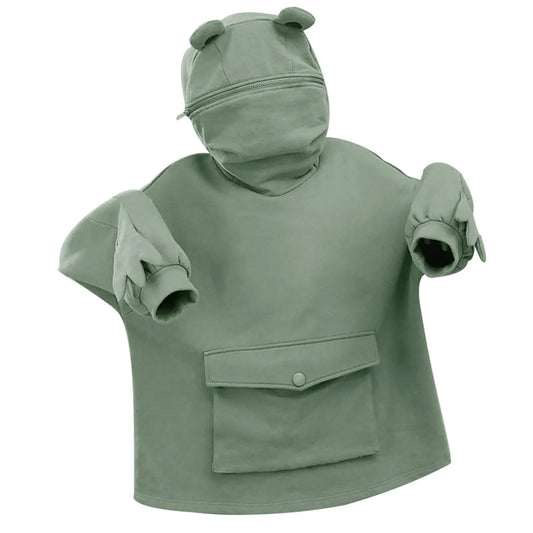CubiZip™ - Bear Pocket Hoodie